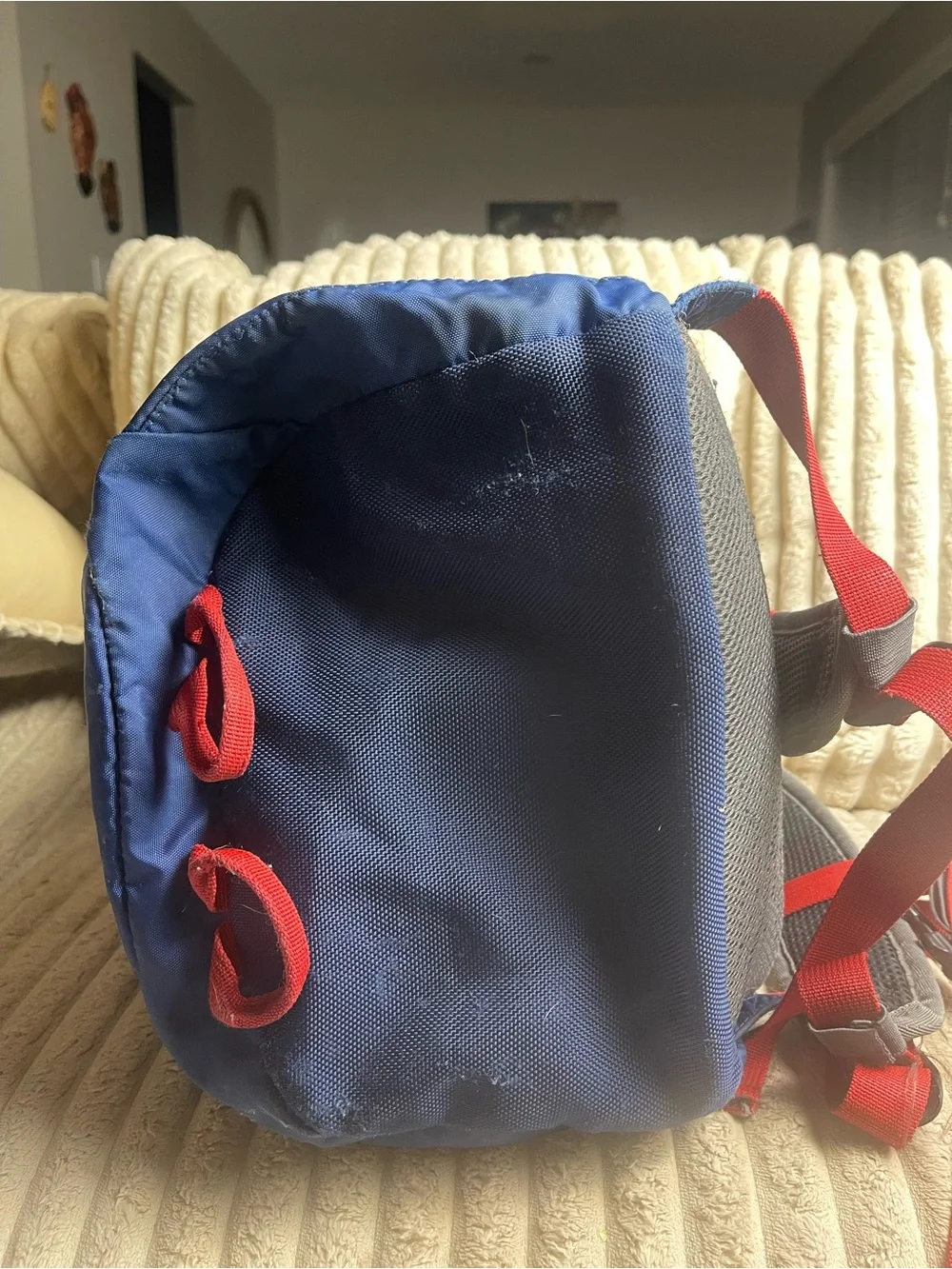 Eddie Bauer Blue, Gray and Red Trailhead Backpack